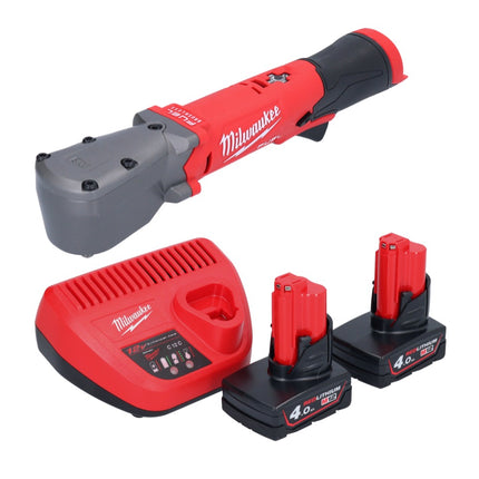 Milwaukee M12 FRAIWF38-402 llave de impacto angular a batería 12 V 3/4" 270 Nm sin escobillas + 2x batería 4,0 Ah + cargador