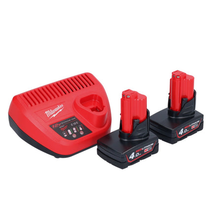 Milwaukee M12 FRAIWF38-402 llave de impacto angular a batería 12 V 3/4" 270 Nm sin escobillas + 2x batería 4,0 Ah + cargador