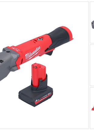 Milwaukee M12 FRAIWF38-501 Akku Winkelschlagschrauber 12 V 3/4" 270 Nm Brushless + 1x Akku 5,0 Ah - ohne Ladegerät - Toolbrothers