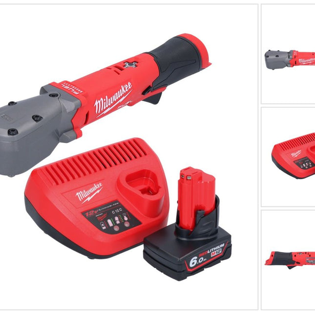 Milwaukee M12 FRAIWF38-601 llave de impacto angular a batería 12 V 3/4" 270 Nm sin escobillas + 1x batería 6,0 Ah + cargador