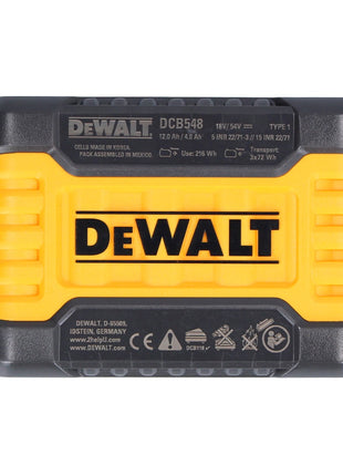 DeWalt DCB 548 Batterie 18 V / 54 V max. 12 Ah / 12000 mAh Li-Ion XR FLEXVOLT - avec indicateur de charge