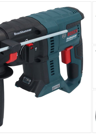 Bosch GBH 18V-21 Taladro percutor inalámbrico profesional 18 V 2,0 J SDS plus (0611911100) Brushless Solo - sin batería, sin cargador