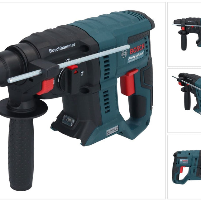 Bosch GBH 18V-21 Taladro percutor inalámbrico profesional 18 V 2,0 J SDS plus (0611911100) Brushless Solo - sin batería, sin cargador