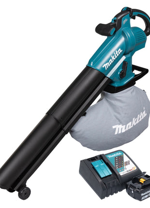 Soplador y aspirador de hojas a batería Makita DUB 187 RF 18 V sin escobillas + 1x batería 3,0 Ah + cargador