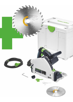 Sierra de inmersión Festool TS 55 F-Plus Master Edition 1200 W 160 mm (577843) + hoja de sierra + Systainer