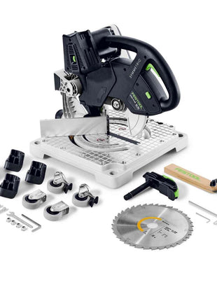 Festool SYMC 70 EB-Basic SYMMETRIC Akku Leistensäge 36 V ( 2 x 18 V ) 216 mm ( 577424 ) Solo - ohne Akku, ohne Ladegerät