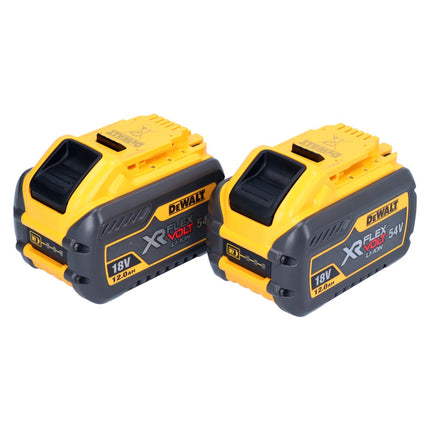 2x akumulator DeWalt DCB 548 18 V / 54 V maks. 12 Ah / 12000 mAh Li-Ion XR FLEXVOLT - ze wskaźnikiem poziomu naładowania