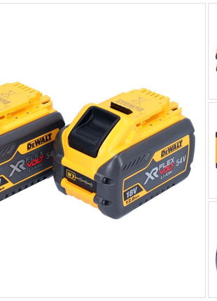 Batería DeWalt 2x DCB 548 18 V / 54 V máx. 12 Ah / 12000 mAh Li-Ion XR FLEXVOLT - con indicador de nivel de carga