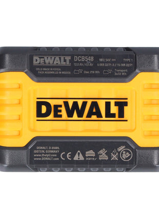 Batería DeWalt 2x DCB 548 18 V / 54 V máx. 12 Ah / 12000 mAh Li-Ion XR FLEXVOLT - con indicador de nivel de carga