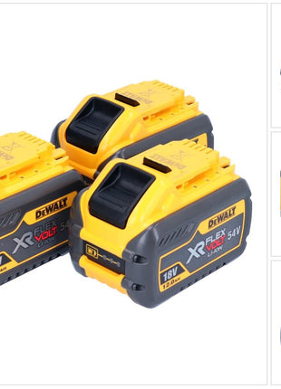 DeWalt 3x DCB 548 Akku 18 V / 54 V max. 12 Ah / 12000 mAh Li-Ion XR FLEXVOLT - mit Ladestandanzeige