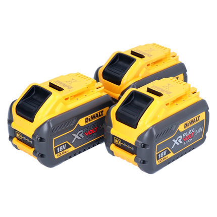 Akumulator DeWalt 3x DCB 548 18 V / 54 V maks. 12 Ah / 12000 mAh Li-Ion XR FLEXVOLT - ze wskaźnikiem poziomu naładowania