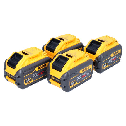 DeWalt 4x DCB 548 battery 18 V / 54 V max. 12 Ah / 12000 mAh Li-Ion XR FLEXVOLT - with charge level indicator