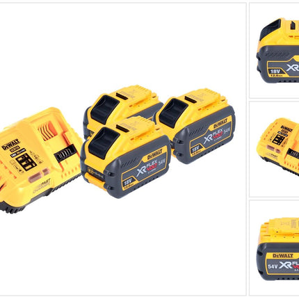DeWalt DCB 118 Y3 Starter Set con batteria 18 V / 54 V 3x XR FLEXVOLT batteria 12 Ah + caricabatteria