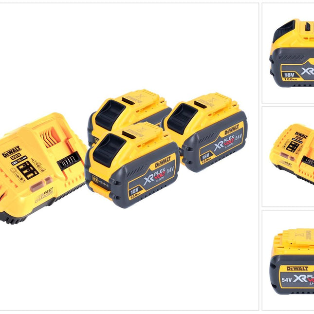 DeWalt DCB 118 Y3 Starter Set con batteria 18 V / 54 V 3x XR FLEXVOLT batteria 12 Ah + caricabatteria