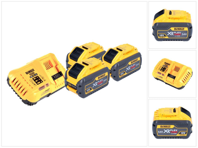 DeWalt DCB 118 Y3 Kit de démarrage sans fil 18 V / 54 V 3x XR FLEXVOLT batterie 12 Ah + chargeur