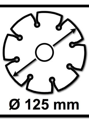 Bosch Standard for Universal Disques à tronçonner diamantés 125 x 22,23 mm 5 pces ( 5x 2608615059 ) pour béton, acier-béton, brique, calcaire et sable-pierre