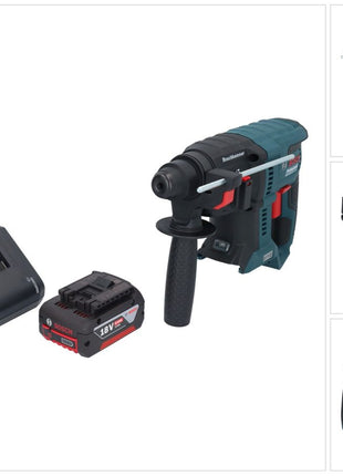 Bosch GBH 18V-21 Taladro percutor inalámbrico profesional 18 V 2,0 J SDS plus sin escobillas + 1x batería 5,0 Ah + cargador