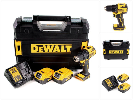 DeWalt DCD708P2T Cordless Compact Drill/Driver 18V Li-Ion Brushless + 2x Batteries 5.0Ah + Charger + Coffret