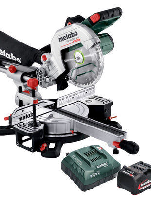 Sierra tronzadora a batería Metabo KGS 18 LTX BL 216 18 V 216 mm sin escobillas (614216920) + 1x batería 4,0 Ah + cargador