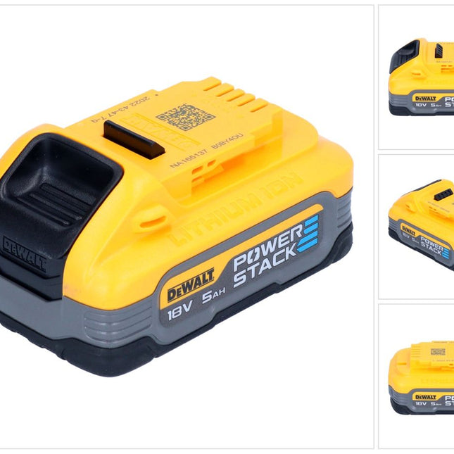 DeWalt DCBP 518 Powerstack battery 18 V 5.0 Ah / 5000 mAh XR Li-Ion - with charge level indicator