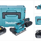 Makita DBO 382 T1J Ponceuse vibrante sans fil 18 V 93 x 185 mm Brushless + 1x batterie 5,0 Ah + Makpac - sans chargeur