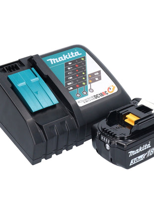 Makita DBO 484 RF1J ponceuse orbitale sans fil 18 V 112 x 102 mm + 1x batterie 3,0 Ah + chargeur + Makpac