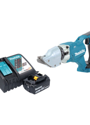 Makita DJS 200 RM1 Cisaille à tôle sans fil 18 V 2,0 mm Brushless + 1x batterie 4,0 Ah + chargeur