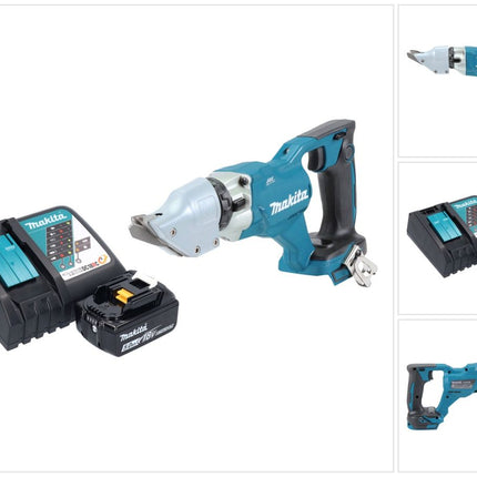 Makita DJS 200 RT1 cordless sheet metal shears 18 V 2.0 mm brushless + 1x rechargeable battery 5.0 Ah + charger