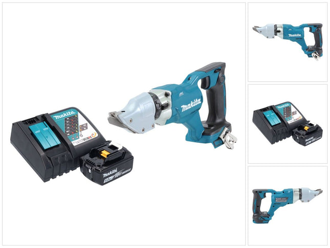 Makita DJS 200 RT1 cordless sheet metal shears 18 V 2.0 mm brushless + 1x rechargeable battery 5.0 Ah + charger