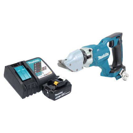 Makita DJS 200 RT1 cordless sheet metal shears 18 V 2.0 mm brushless + 1x rechargeable battery 5.0 Ah + charger