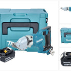 Makita DJS 200 M1J cizalla sin cable para chapa 18 V 2,0 mm sin escobillas + 1x batería recargable 4,0 Ah + Makpac - sin cargador