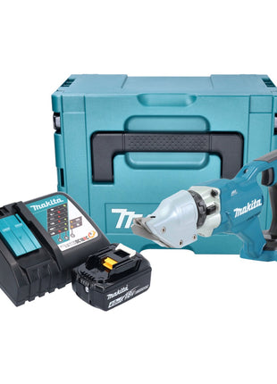 Makita DJS 200 RM1J batería hojalata 18 V 2,0 mm sin escobillas + 1x batería 4,0 Ah + cargador + Makpac