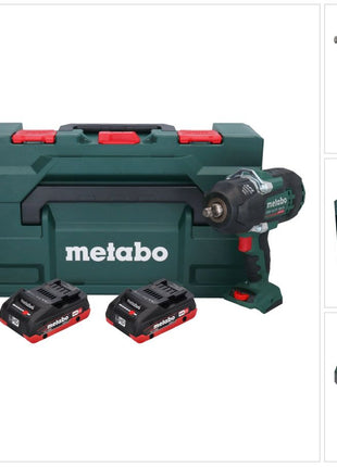 Metabo SSW 18 LTX 1450 BL Visseuse à choc sans fil 18 V 1450 Nm Brushless + 2x batterie 4,0 Ah + chargeur + metaBOX