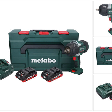 Metabo SSW 18 LTX 1450 BL llave de impacto sin cable 18 V 1450 Nm sin escobillas + 2x batería recargable 4,0 Ah + cargador + metaBOX