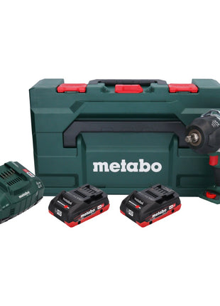 Metabo SSW 18 LTX 1450 BL Visseuse à choc sans fil 18 V 1450 Nm Brushless + 2x batterie 4,0 Ah + chargeur + metaBOX