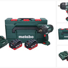 Metabo SSW 18 LTX 1450 BL avvitatore a impulsi a batteria 18 V 1450 Nm ( 602401660 ) senza spazzole + 2x batteria ricaricabile 5,5 Ah + caricatore + metaBOX