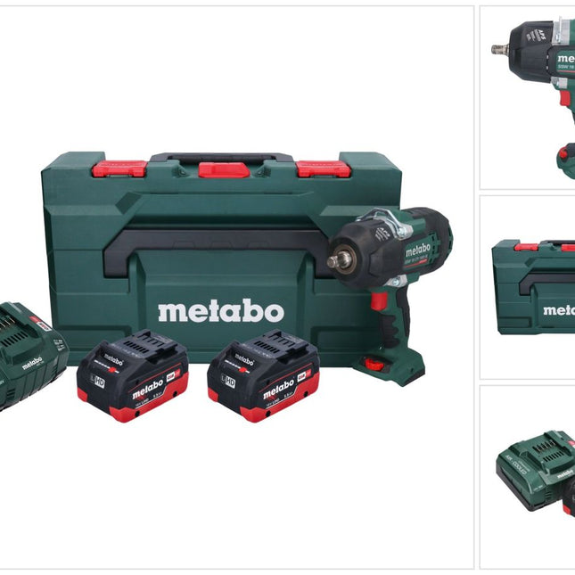 Metabo SSW 18 LTX 1450 BL cordless impact wrench 18 V 1450 Nm ( 602401660 ) brushless + 2x rechargeable battery 5.5 Ah + charger + metaBOX