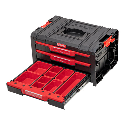 Qbrick System PRO Drawer 3 Toolbox 2.0 Expert empilable 450 x 310 x 244 mm 3x 4,5 l IP54 avec trois tiroirs 21 inlays