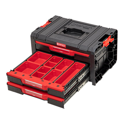 Qbrick System PRO Drawer 3 Toolbox 2.0 Expert empilable 450 x 310 x 244 mm 3x 4,5 l IP54 avec trois tiroirs 21 inlays
