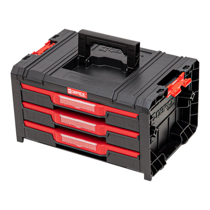 Qbrick System PRO Drawer 3 Toolbox 2.0 Expert empilable 450 x 310 x 244 mm 3x 4,5 l IP54 avec trois tiroirs 21 inlays