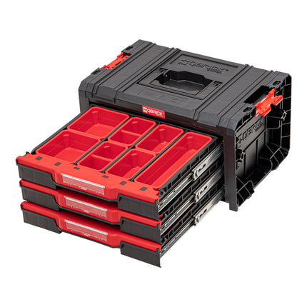 Qbrick System PRO Drawer 3 Toolbox 2.0 Expert empilable 450 x 310 x 244 mm 3x 4,5 l IP54 avec trois tiroirs 21 inlays