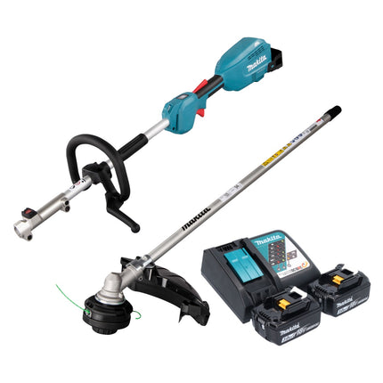 Multiherramienta sin cable Makita DUX 18 RF2X1 18 V sin escobillas + 2 baterías de 3,0 Ah + kit cargador