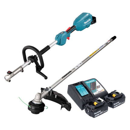 Multiherramienta sin cable Makita DUX 18 RM2X1 18 V sin escobillas + 2 baterías de 4,0 Ah + kit cargador