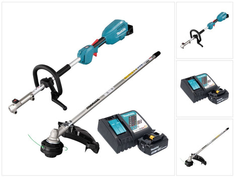 Unidad multifuncional de batería Makita DUX 18 RTX1 18 V sin escobillas + 1x batería 5,0 Ah + cargador