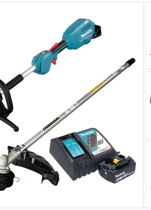 Unidad multifuncional de batería Makita DUX 18 RGX1 18 V sin escobillas + 1x batería 6,0 Ah + cargador