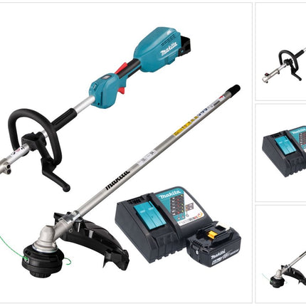 Multiherramienta sin cable Makita DUX 18 RGX1 18 V sin escobillas + 1x batería 6,0 Ah + kit cargador
