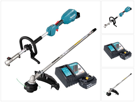 Unidad multifuncional de batería Makita DUX 18 RGX1 18 V sin escobillas + 1x batería 6,0 Ah + cargador