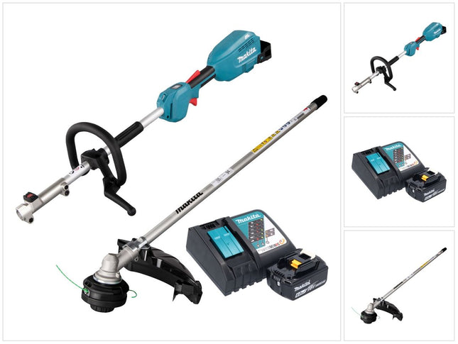 Multiherramienta sin cable Makita DUX 18 RGX1 18 V sin escobillas + 1x batería 6,0 Ah + kit cargador