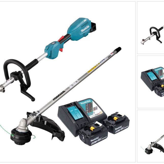 Multiherramienta sin cable Makita DUX 18 RG2X1 18 V sin escobillas + 2 baterías de 6,0 Ah + kit cargador