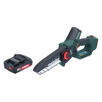 Metabo MS 18 LTX 15 Trononneuse sans fil 18 V 15 cm 5 m/s + 1x accu 2,0 Ah - sans chargeur